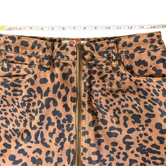 WE THE FREE Animal Print Denim Mini Skirt - Picture 7 of 8
